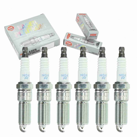 6 pc NGK Laser Platinum Spark Plugs compatible with Dodge Charger 2.7L V6 2006-2010