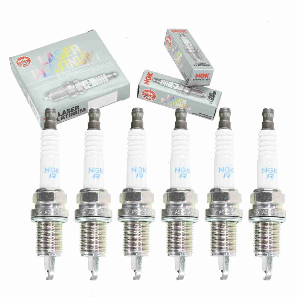 6 pc NGK Laser Platinum Spark Plugs compatible with Dodge Magnum 3.5L
