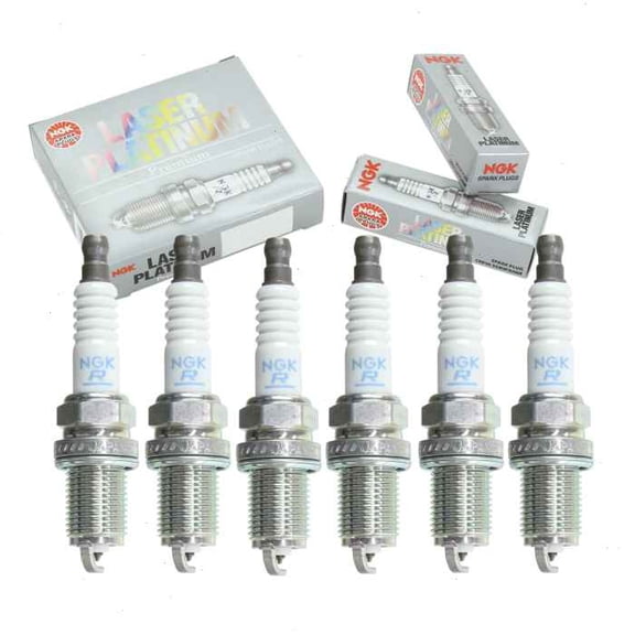 6 pc NGK Laser Platinum Spark Plugs compatible with Dodge Stratus 2.5L 3.0L V6 1995-2003