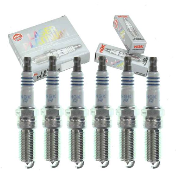 6 pc NGK Laser Platinum Spark Plugs compatible with Saab 9-4X 3.0L V6 2011