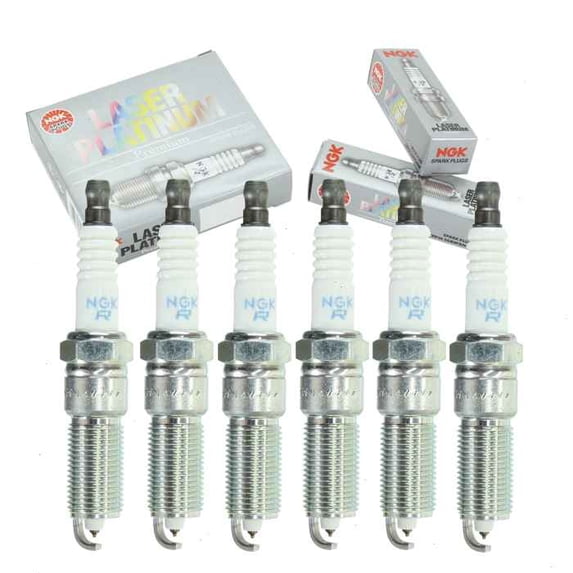 6 pc NGK Laser Platinum Spark Plugs compatible with Volkswagen Routan 3.8L V6 2009-2010