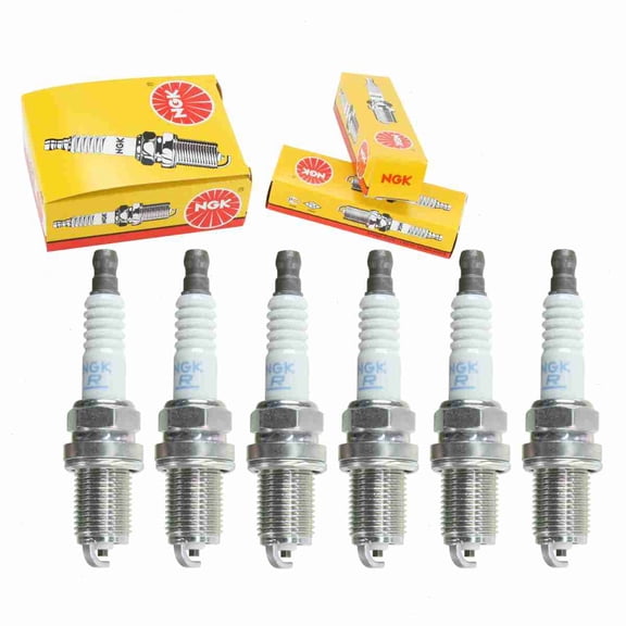 6 pc NGK Standard Spark Plugs compatible with Infiniti QX4 3.3L V6 1997-2000