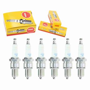 6 pc NGK Standard Spark Plugs compatible with Triumph TR6 2.5L L6 1969-1976
