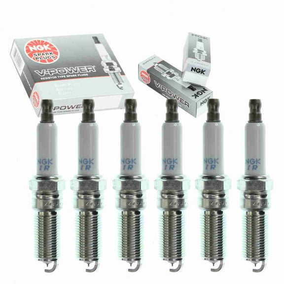 6 pc NGK V-Power Spark Plugs compatible with Chrysler Sebring 2.7L V6 2001-2010