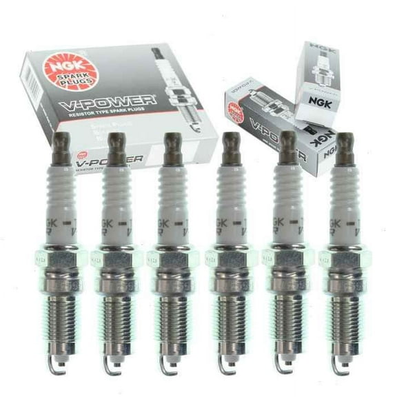 6 pc NGK V-Power Spark Plugs compatible with Ford Explorer 4.0L V6 2006-2010