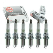 6 pc NGK V-Power Spark Plugs compatible with Honda Odyssey 3.5L V6 1999-2004