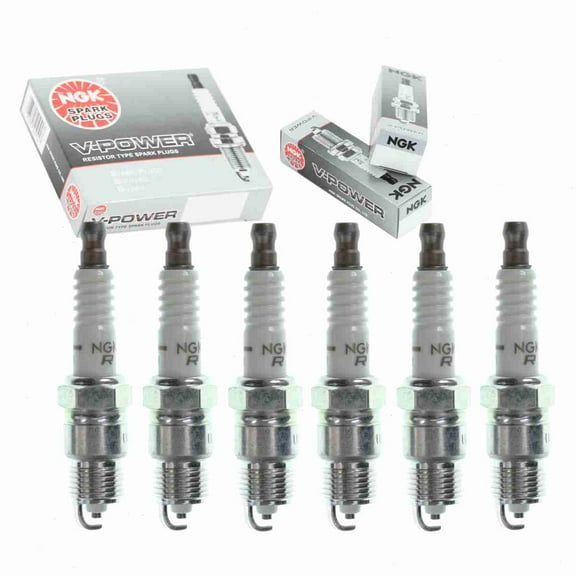 6 pc NGK V-Power Spark Plugs compatible with Oldsmobile Cutlass Supreme 3.8L V6 1977-1987
