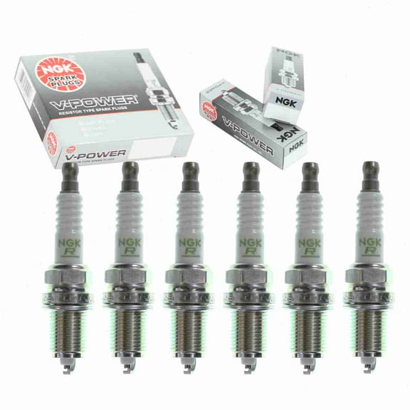 6 pc NGK V-Power Spark Plugs compatible with Toyota 4Runner 3.0L V6 1989-1995