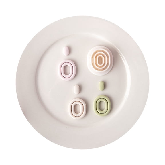 6 pc Oval Shape Resin Clay Cutters for Earring Making Resin Modeling Tools Cornsilk 2.3x1.9cm