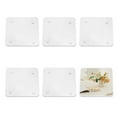 thumbnail image 1 of 6 pc Personalized Clear Acrylic Coasters Home & Business Use Wedding and Party Favors 10x10x0.65cm, 1 of 9
