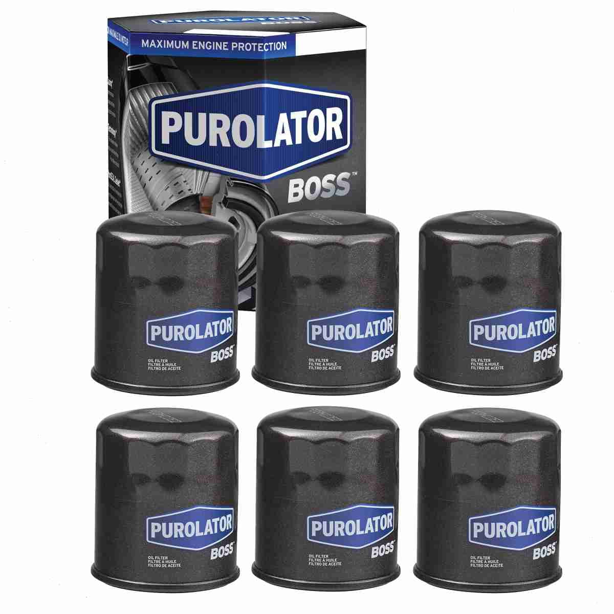 6 pc Purolator BOSS PBL14612 Engine Oil Filters for Oil Change Lubricant Filters Fits select: 2002-2023 NISSAN ALTIMA, 2008-2023 NISSAN ROGUE