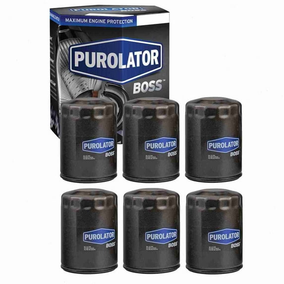 6 pc Purolator BOSS PBL24457 Engine Oil Filters for Oil Change Lubricant Filters