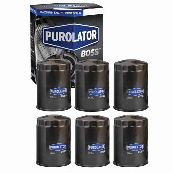 6 pc Purolator BOSS PBL35399 Engine Oil Filters for Oil Change Lubricant Filters Fits select: 2001-2019 CHEVROLET SILVERADO, 2001-2019 GMC SIERRA