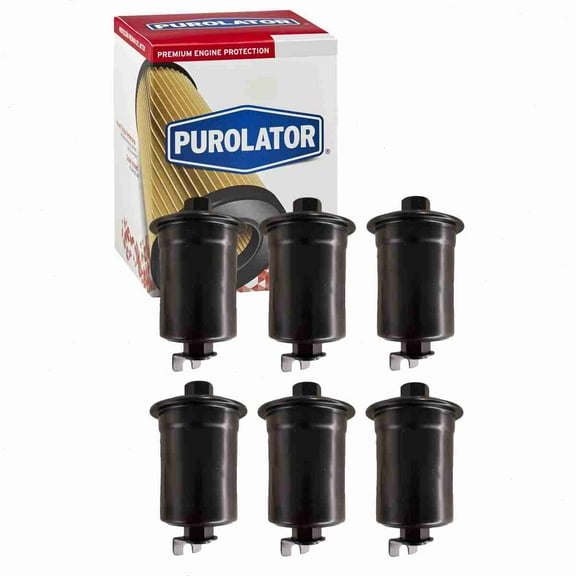 6 pc Purolator F44829 Fuel Filters for 043-0970 186100-3390 23300-16270 23300-19375 23300-79305 23502 25175535 25175575 33502 33622 71-616 86502 95502 ALG-6061 CG255 F195 F44829P FDB136 FF-839 FF-849