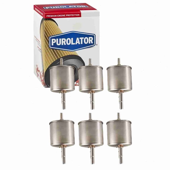 6 pc Purolator F55523 Fuel Filters for 23591 33591 3591 BF7804 F55523P FG-1061 FG1061 G1059 G9796 GF1059 GF356 MF 1017 PF5523 PFB55523 V3591 XF55523 YF1Z-9155-BA Gas Pump Line Air Delivery Filters