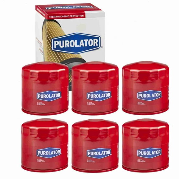 6 pc Purolator L14670 Engine Oil Filters for 134 170 61085 Oil Change Lubricant Filters Fits select: 1994-2007 DODGE RAM 1500, 1993-2007 JEEP GRAND CHEROKEE