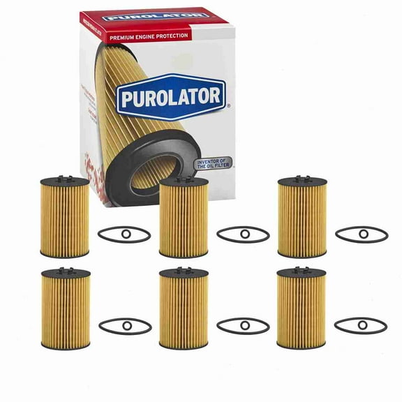 6 pc Purolator L28176 Engine Oil Filters for 731 Oil Change Lubricant Filters Fits select: 2015 VOLKSWAGEN PASSAT, 2015 VOLKSWAGEN JETTA