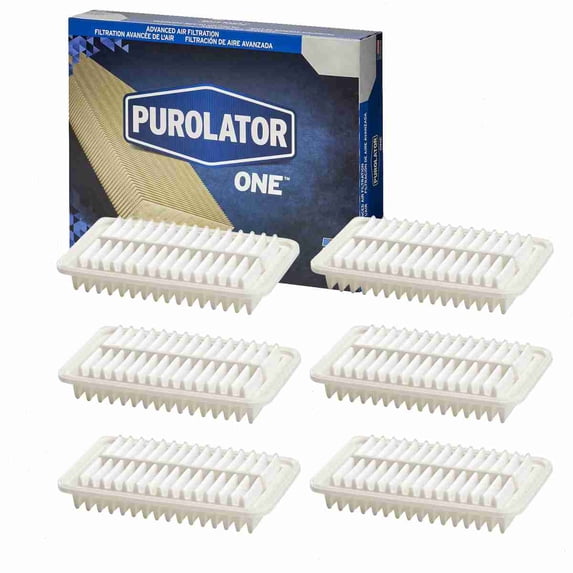 6 pc Purolator ONE A25463 Air Filters for 66834 Intake Inlet Manifold Fuel Delivery Filters