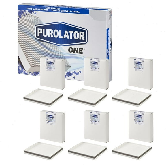 6 pc Purolator ONE C31415 Cabin Air Filters for HVAC Heating Ventilation Air Conditioning Vent Filters