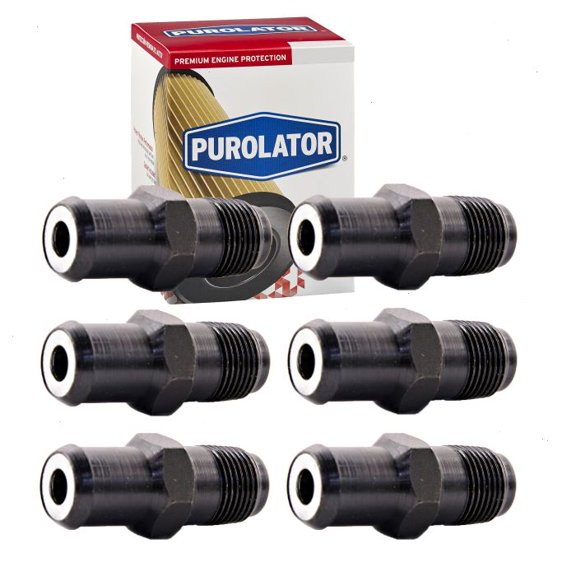 6 pc Purolator PV1050 PCV Valves for 2-764 4573561 4573561AB 4792606AA 4792649AA 4885925AA 56209 FV345 HV164 LV272 P1050 PC272 PCV1025 V1050 V272 Emission Control Crankcase Ventilation System