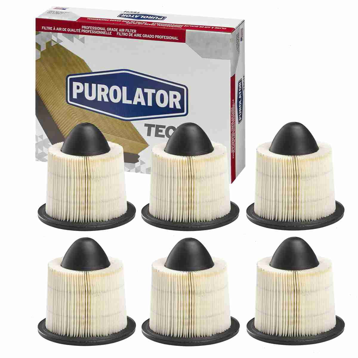 Purolator TECH TA34878 - 6 pc Auto Parts Air Filters for Car Engine ...