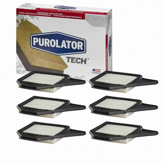 6 pc Purolator TECH TA36165 Air Filters for 29737 33-2462 4861737AA 49737 61949737 83737 9737 A5198 AF1490 AF5198 AF6165 CA11050 MA6165 MGA49737 P9737 PA6165 PAF6165 R83737 SA5198 VA6165 WAF5198