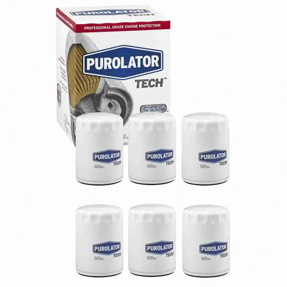 6 pc Purolator TECH TL24457 Engine Oil Filters for 041-0699 041-8723 12339994 13210-13211 13212-13213 1361 1367 150 150-1007 15208-01B15 15208-55Y00 15208-55Y0A 15208-60U00 15208-71J00 15208-AA000