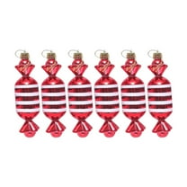 6 pc Sweet Candy Drop Christmas Ball Ornament Indoor/Outdoor Christmas Tree Decoration Fall Wedding Birthday Halloween Thanksgiving Christmas Holiday Decor