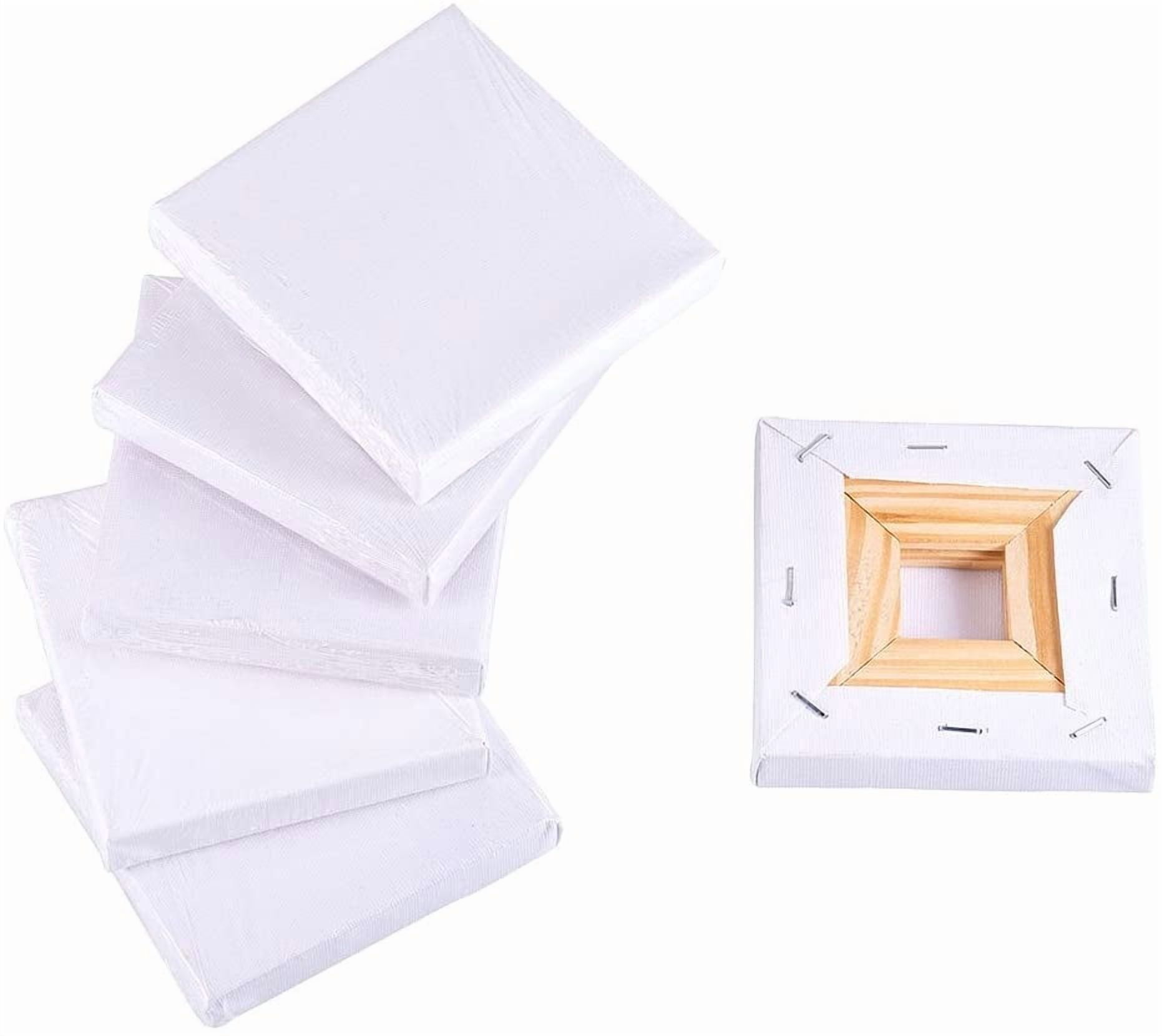 6 pcs 10x10cm Mini Canvas Panel Painting Craft Tiny Wooden Sketchpad ...