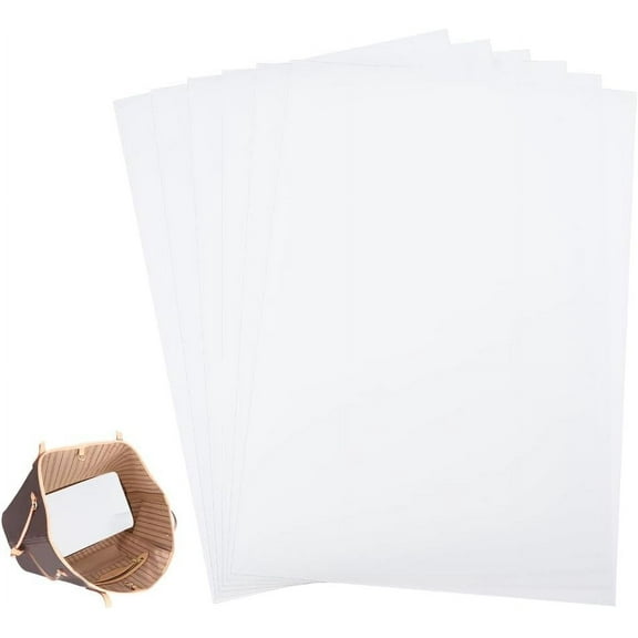 6 pcs 12 x 8 Inch Plastic Rectangle Handbag Base Shaper Purse Bottom Insert Clear Bag Stabilizer Handbag Base Shaper Purse Bottom Insert DIY