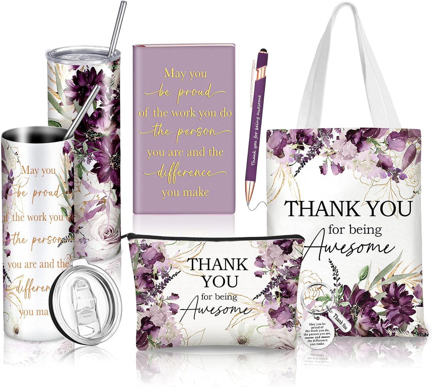6 pcs 2025 employee appreciation gift set for women thank you may you ...