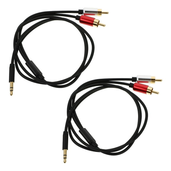 6 pcs 3.5mm to 2 Male Stereo Audio Adapter Cable Y Cord for Speakers