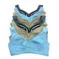 thumbnail image 1 of 6 pcs 4-Hooks Breastfeeding Maternity Cotton Nursing Bras 34B 36b 38b 40B (34B), 1 of 3