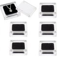 thumbnail image 1 of 6 pcs Acrylic Ring Box with Velvet 2.3x2.3inch Transparent Crystal Ring Gift Boxes with Magnetic Clasps for Wedding Proposal Jewelry Presentation Gift Box for Rings Earrings for DIY, 1 of 7