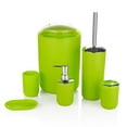 thumbnail image 1 of 6 pcs Bathroom Accessories Set, Bathroom Decor Sets Includes Soap Dispenser, Toothbrush Holder, Toothbrush Cup, Soap Dish, A Complete Bathroom Accessories Green Set, 1 of 1