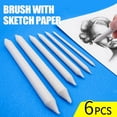 thumbnail image 1 of 6 pcs Blending Stump for Drawing, Shading Pencils for Sketching, Blending Sticks for Beginner Drawing, Art Blenders, Blending Pencil, Blending Tools Paper Stumps for Shading Completed,white,4.3-5.9", 1 of 8