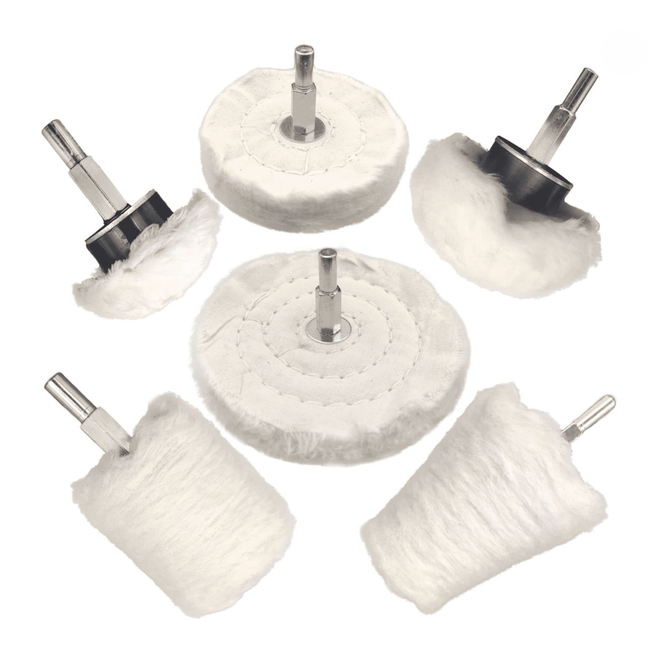6 pcs Buffing Wheel for Drill, Buffing Pad Polishing Wheel Kits, Wheel ...
