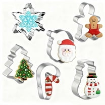 6 pcs Christmas Cookie Cutter Set for Baking