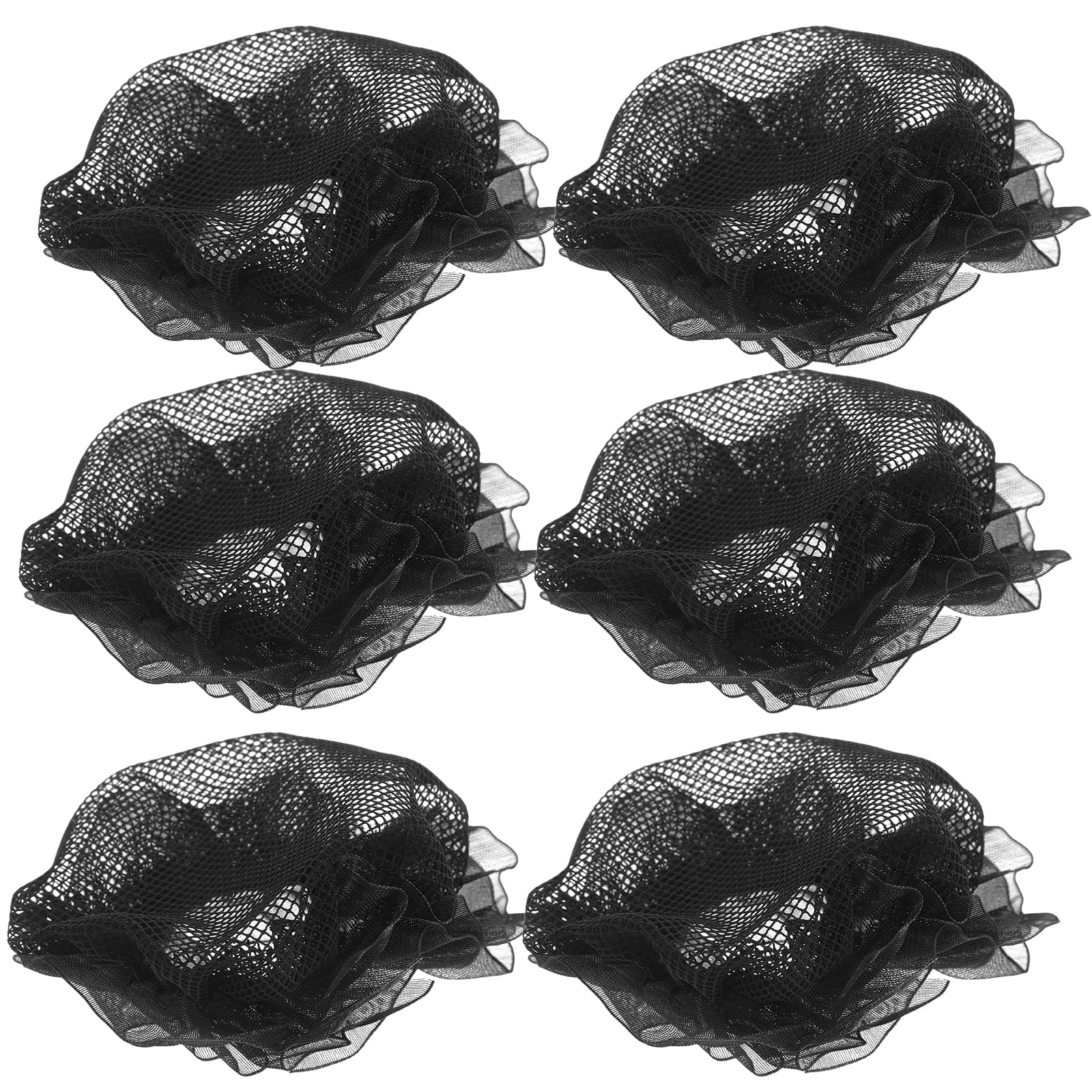 6 pcs Decorative Stretch Hair Nets Elastic Mesh Hair Nets Ballet Bun for Dancer