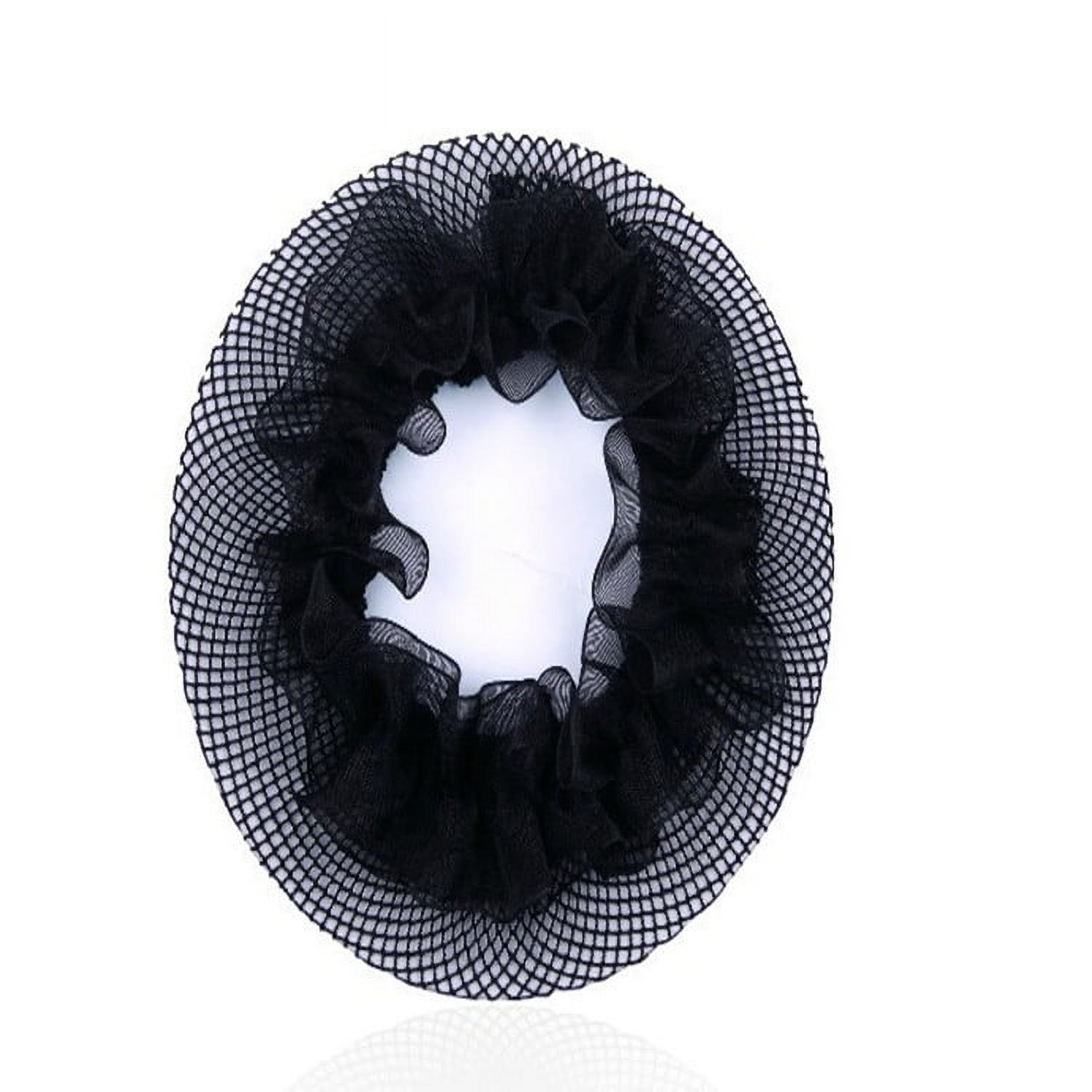 6 pcs Decorative Stretch Hair Nets Elastic Mesh Hair Nets Ballet Bun for Dancer