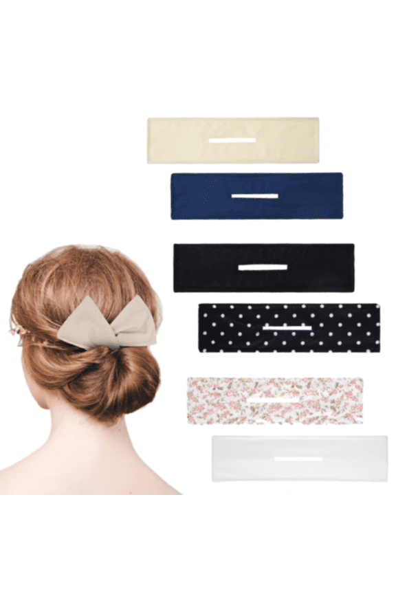 6 pcs Deft Bun Maker For Hair Magic Donut Cloth Makers Multicolor Clip French