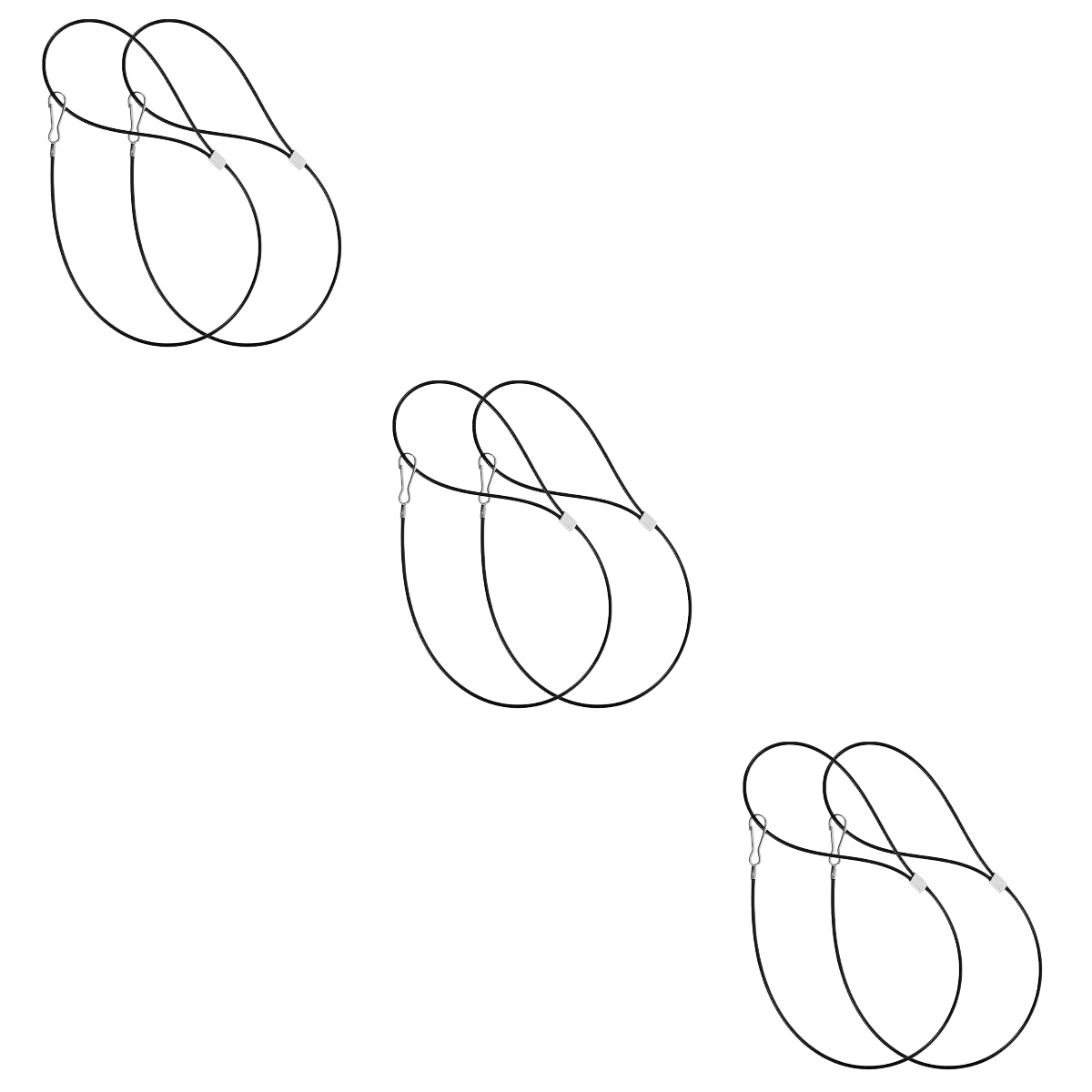 6 pcs Fence Gate Latch Pull String Gate Latch Strings Latch Cables for