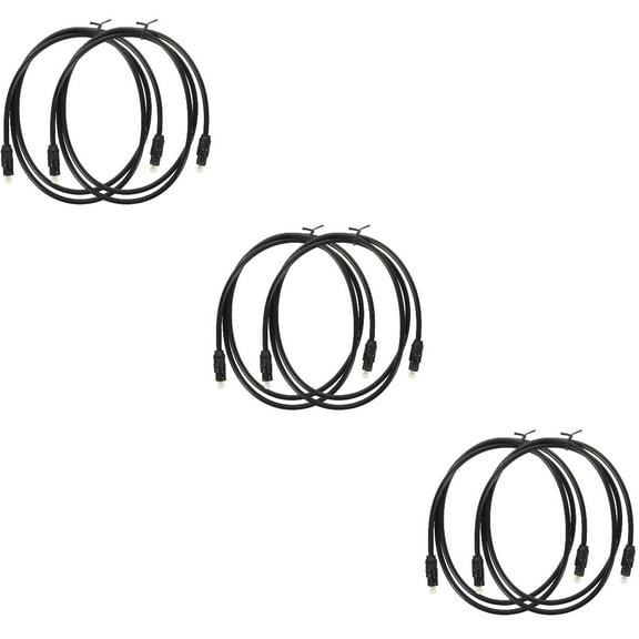 6 pcs  Fiber Audio Cable Digital Audio Optical Cable 1 Meter For Sound Bar Tv