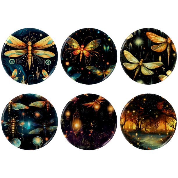 6 pcs Firefly Custom Pins, Custom Buttons, Design Your Own Personalized Pinback Button Badges