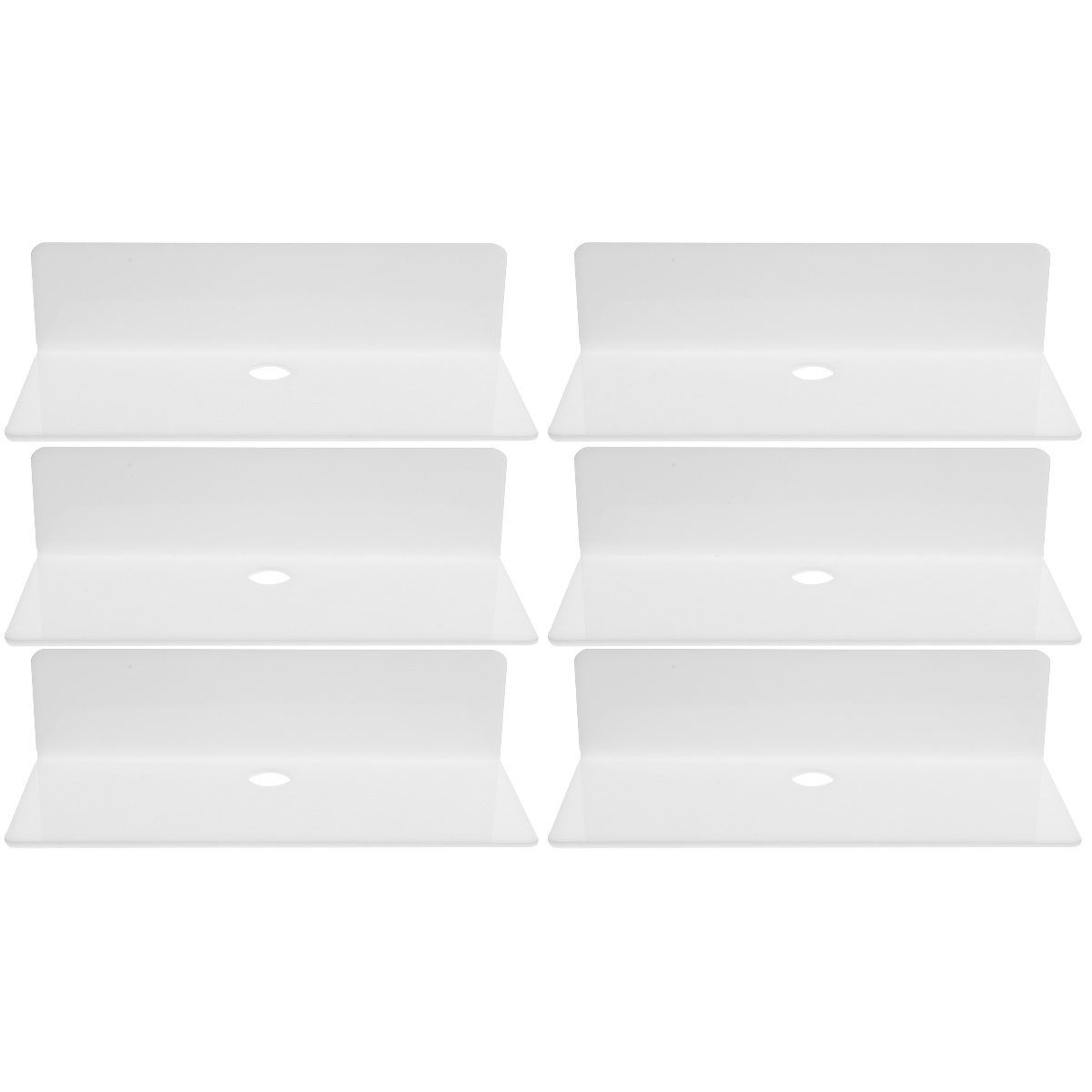 6 pcs Floating Shelf Wall Acrylic Floating Shelf Wall Mounted Shelf ...