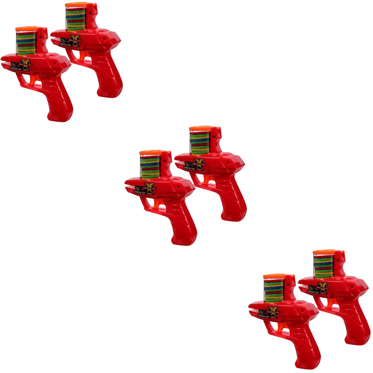 6 pcs Foam Disc Launcher Saucer Flying Shooter Disc Shooter Flying Foam