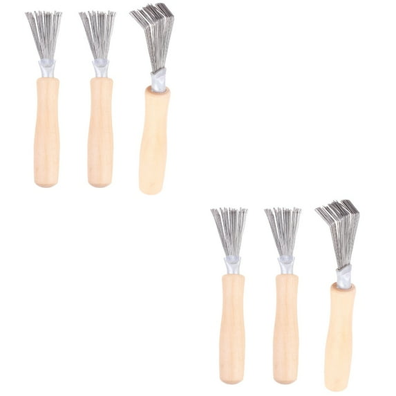 6 pcs Hair Brush Cleaner Cleaning Tool Comb Claw Cleaner Hair Remover Rake