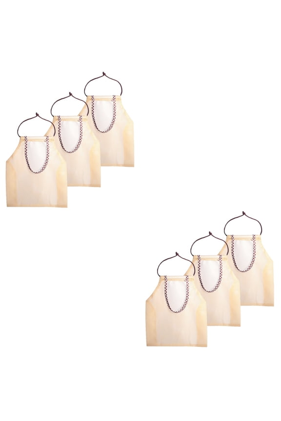 6-Pack Reusable Hanging Mesh Bags for Fruit and Vegetable Storage, Kitchen Organizer, Breathable Produce Storage Solution