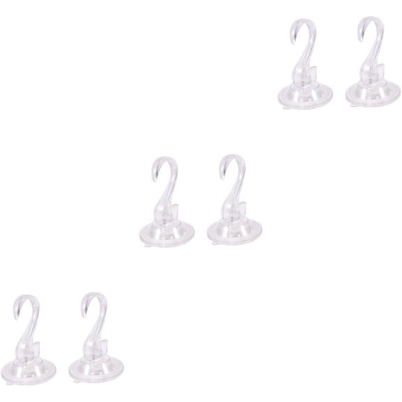 6 pcs Heavy Duty Suction Cup Hooks Heavy Duty Coat Hangers Wall Hooks Hook up Call No Trace Hook