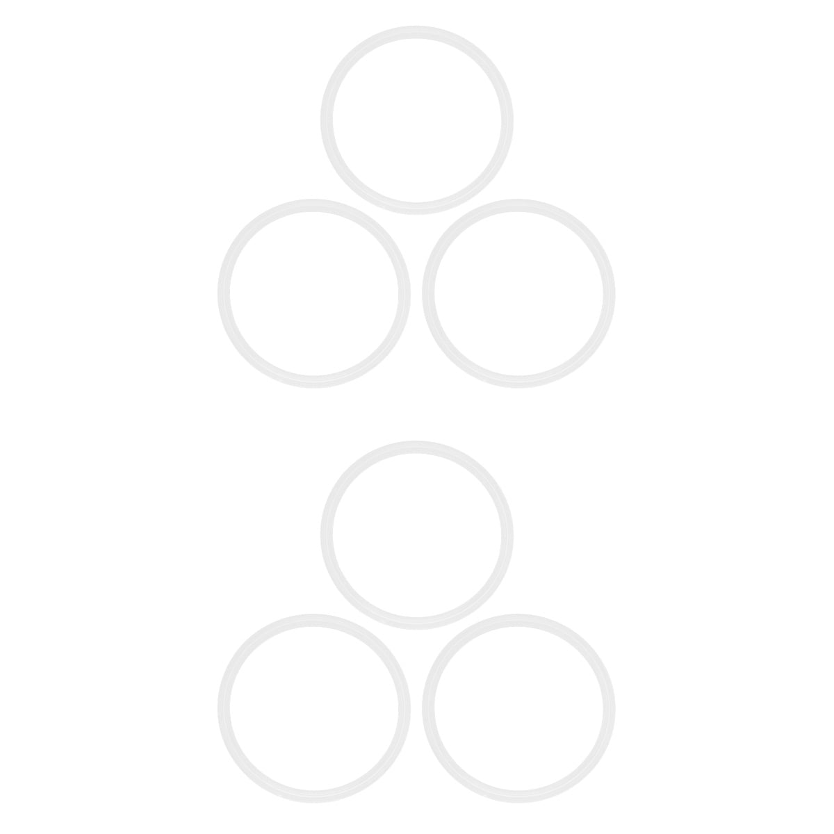 6 pcs Household Vacuum Cup Rings Leak-proof Space Cup Silicone Rings ...